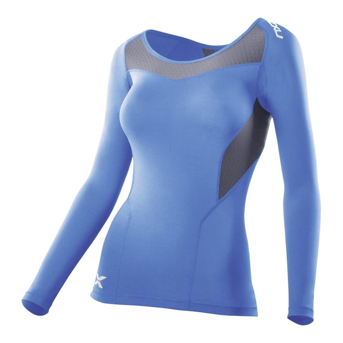 2XU Women's Long Sleeve Compression Top - Performance Workout Shirt for Running, Yoga & Gym - Moisture Wicking & Breathable Activewear