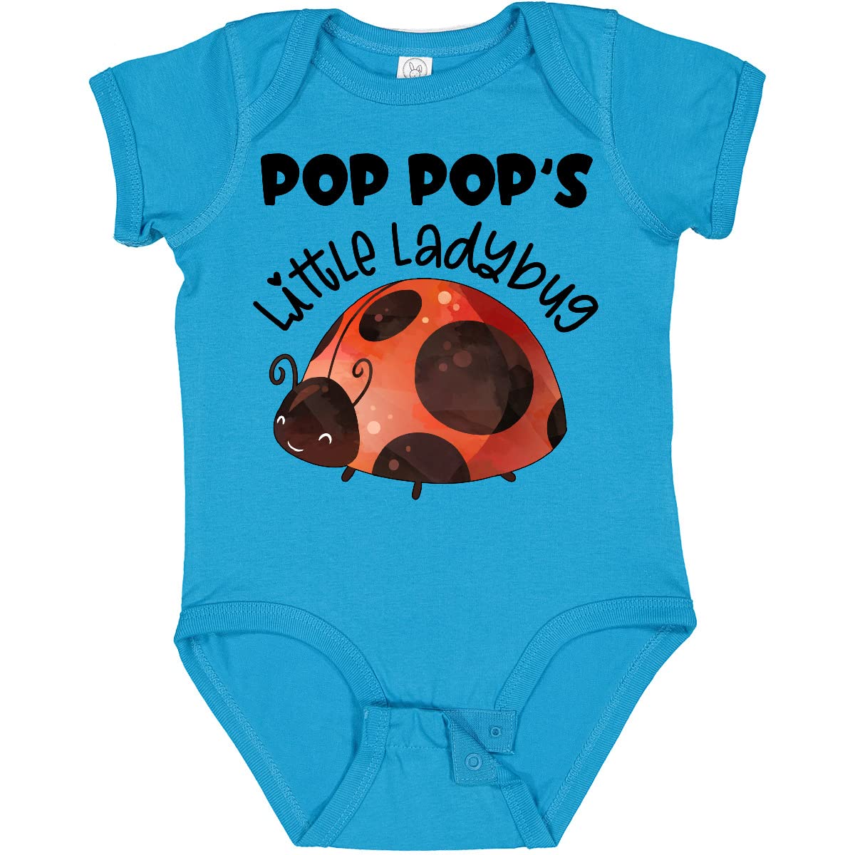 Inktastic Pop Pop's Little Ladybug Baby Bodysuit - Cute Infant Onesie for Newborns & Toddlers - Perfect for Family Photos, Baby Showers & Everyday Wear