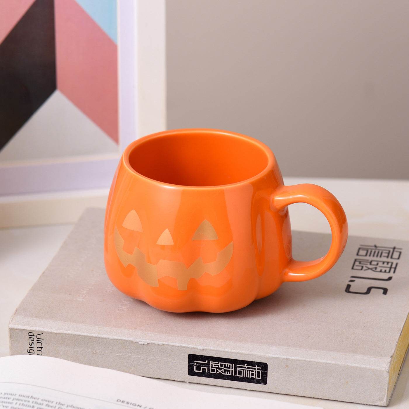 Halloween Pumpkin Mug - Cute Ceramic Coffee Cup for Fall & Thanksgiving - Perfect for Hot Drinks, Soups, and Seasonal Decor