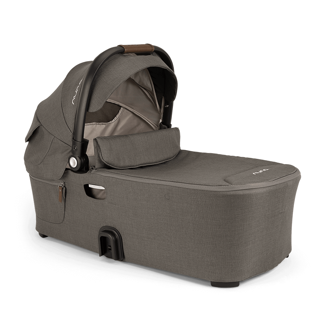 Nuna DEMI Next Bassinet with Stand - Granite Gray | Premium Baby Bassinet for Newborns | Perfect for Nursery, Bedroom & Travel