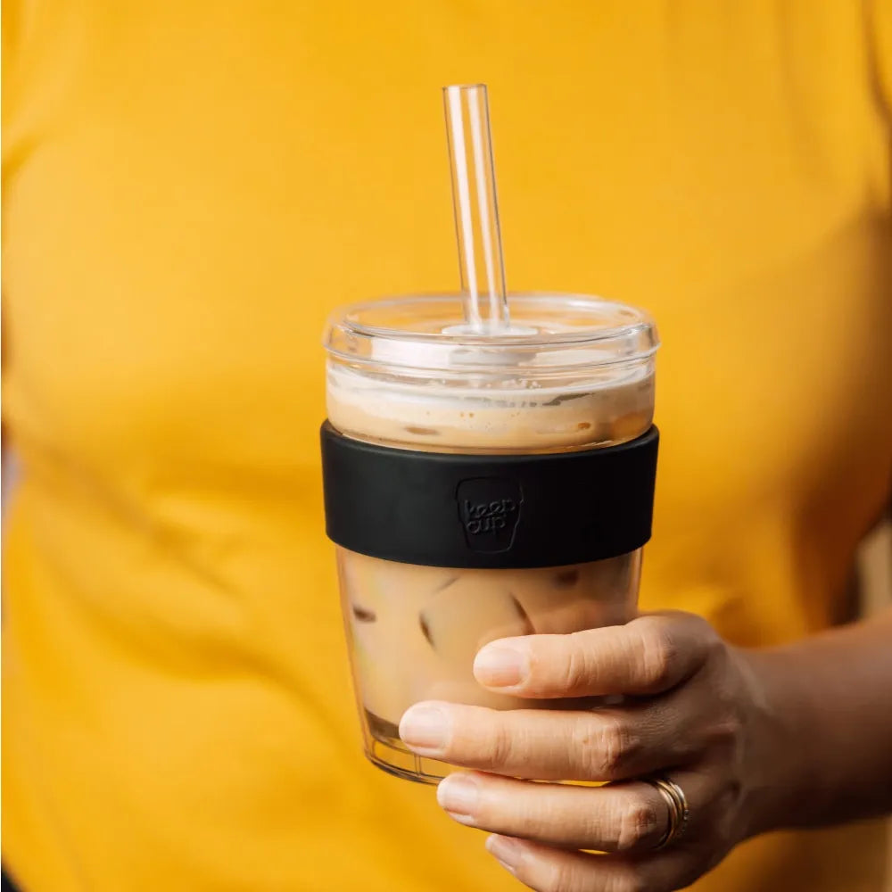 KeepCup Double Walled Insulated Cold Cup 12oz - Reusable Coffee Tumbler for Iced Drinks, Perfect for Office, Travel & Outdoor Activities