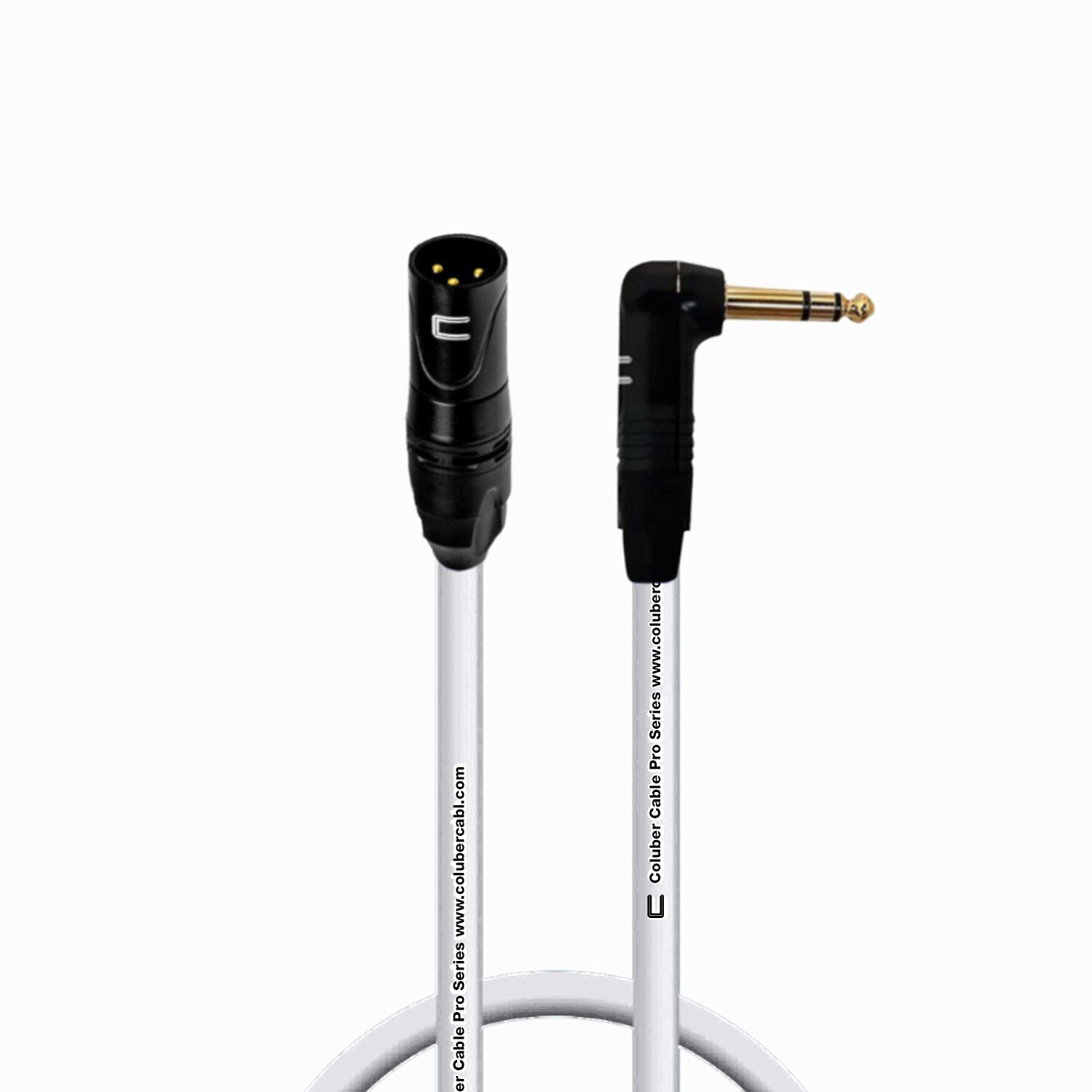 Premium Balanced XLR Male to Right Angle 1/4