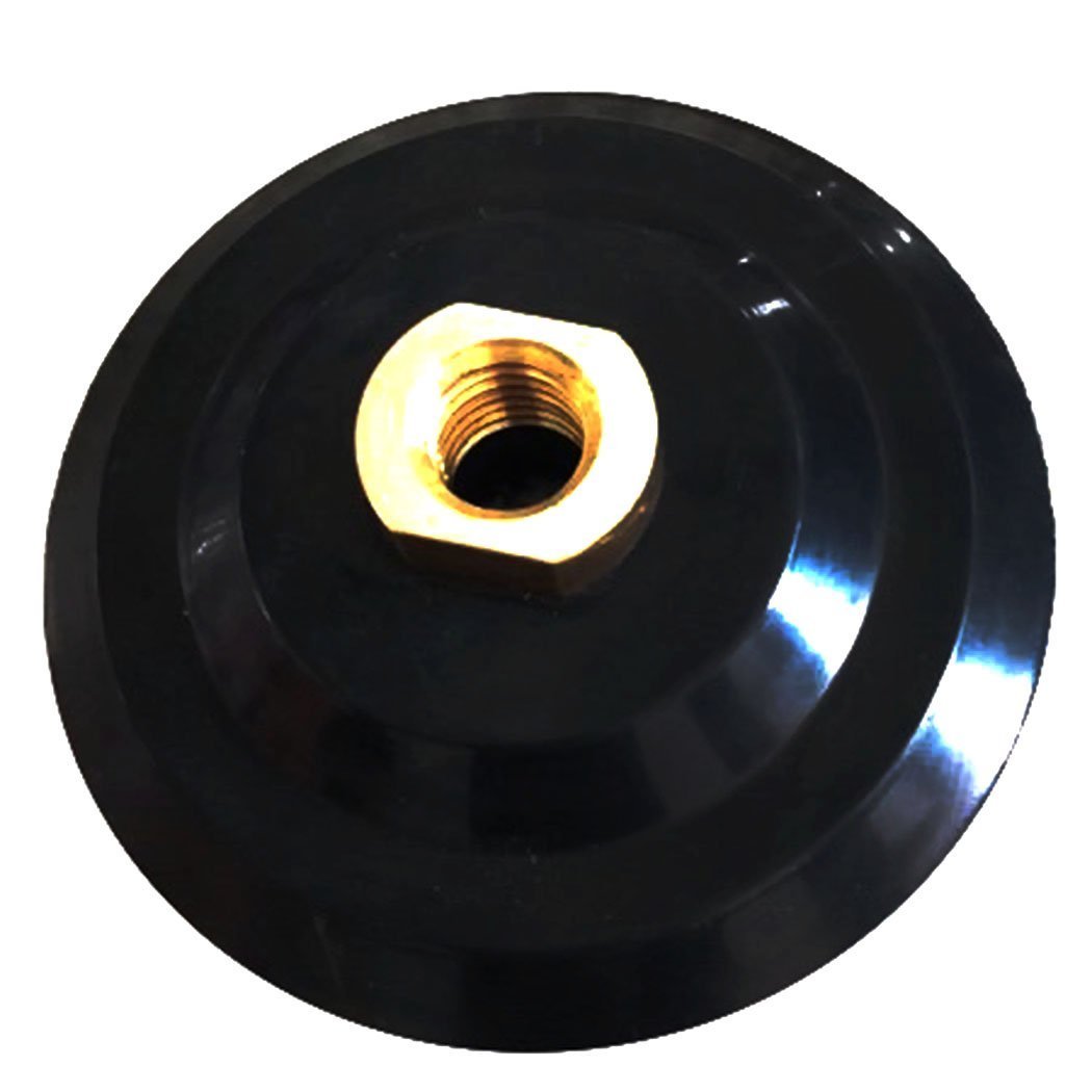4 Inch Rubber Backer Pad Set of 11 Pieces for Diamond Polishing Pads - Compatible with Granite, Concrete Grinders, Floor Polishing Machines & Planetary Triad Polishers - Perfect for Stone, Tile, and Hard Surface Floor Restoration & Maintenance