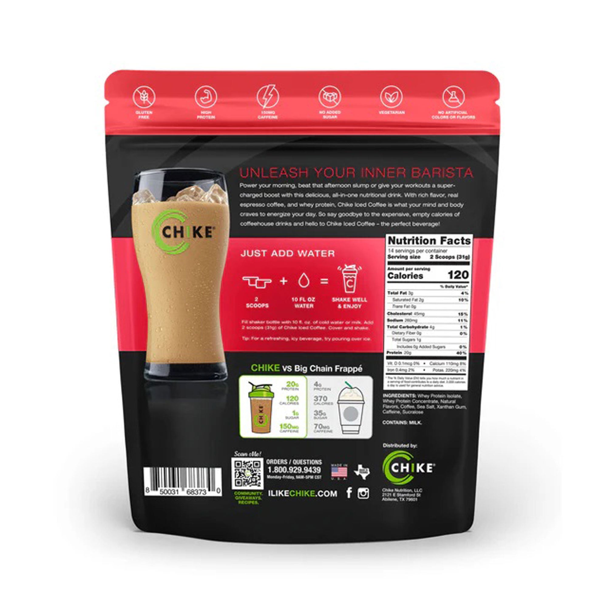 Chike White Chocolate Peppermint High Protein Iced Coffee - Low Calorie Keto-Friendly Protein Drink for Energy & Weight Loss - Perfect for Gym, Workouts & Morning Boost
