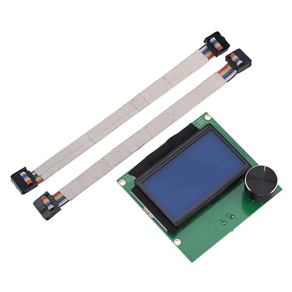 Hilitand Replacement LCD Screen for Creality CR-10S 3D Printer - Compatible with RAMPS 1.4 Controller Board - Includes 2X Connection Cables - Perfect for 3D Printing Repairs & Upgrades