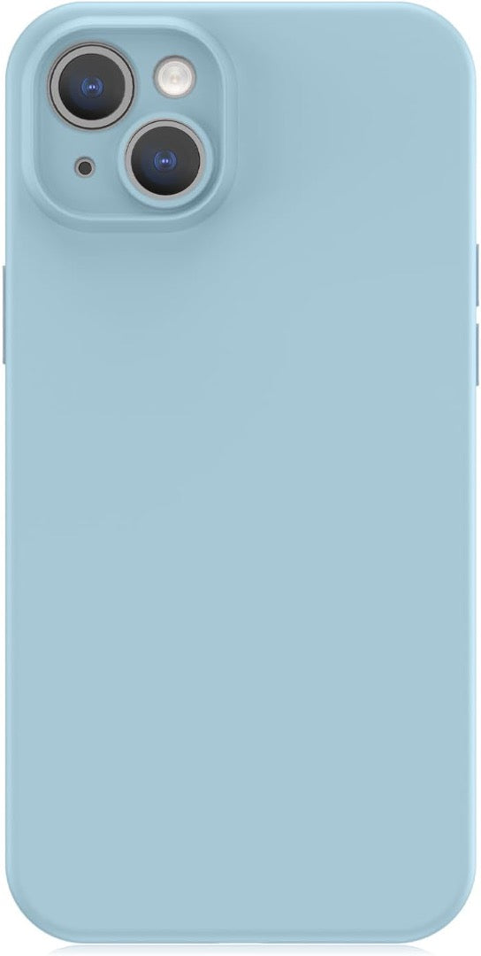 Premium Velvet MagSafe Case for iPhone 15 Plus - Soft Velvet Sky Blue Protective Cover | Slim Fit, Wireless Charging Compatible | Perfect for Everyday Use & Special Occasions
