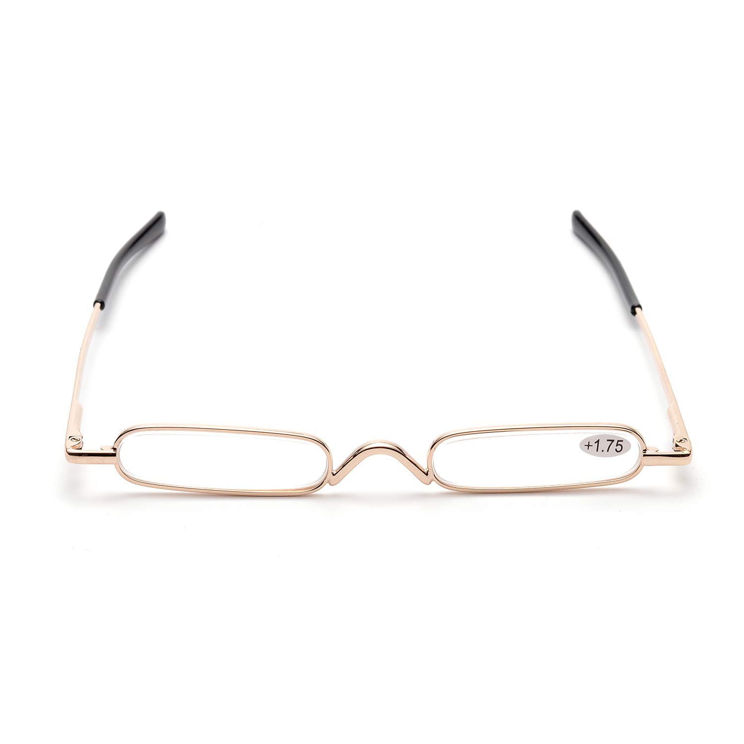 ZUVGEES Lightweight Mini Reading Glasses - Compact Slim Readers with Pen Clip & Portable Tube Case - Perfect for Travel, Office, and Everyday Use