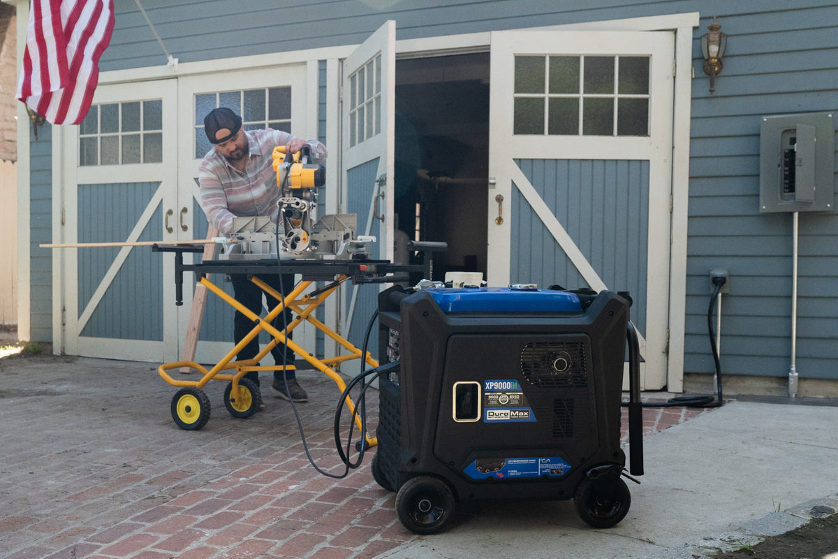 9,000 Watt Dual Fuel Portable Inverter Generator with CO Alert - Reliable Backup Power for Home, Camping & Emergency Use