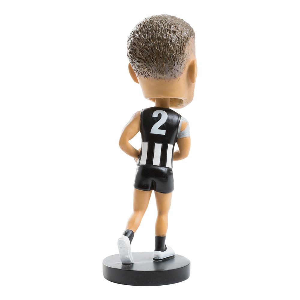 AFL Collingwood Magpies Jordan De Goey Bobblehead - Official AFL Collectible for Fans, Home & Office Decor, Sports Memorabilia Gift for Football Enthusiasts