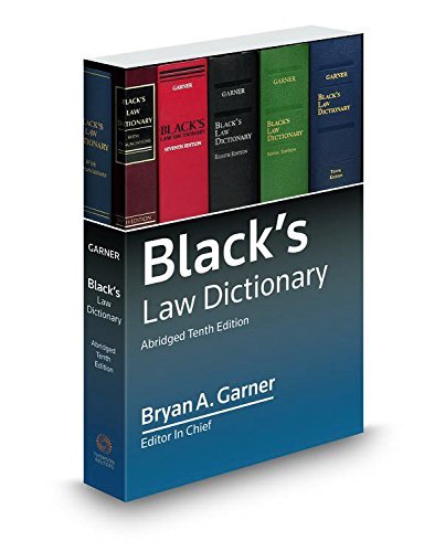 Black's Law Dictionary 10th Edition - Abridged by Bryan A. Garner | Legal Reference Book for Law Students, Attorneys & Professionals | Perfect for Legal Research, Court Preparation & Law Office Use