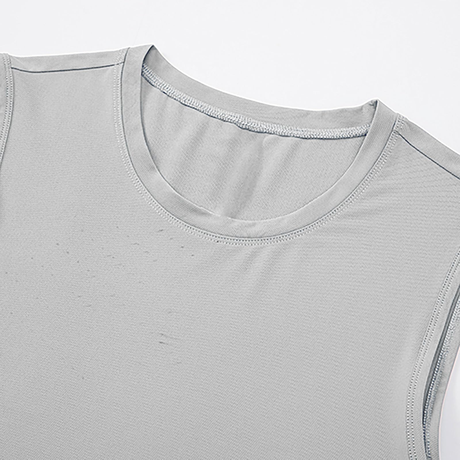 Wodceeke Men's Beach Tank Tops - Sleeveless Workout Shirts for Gym, Running & Swimming | Athletic Muscle Fitness Sport Shirt | Summer Activewear for Outdoor Sports & Poolside Relaxation
