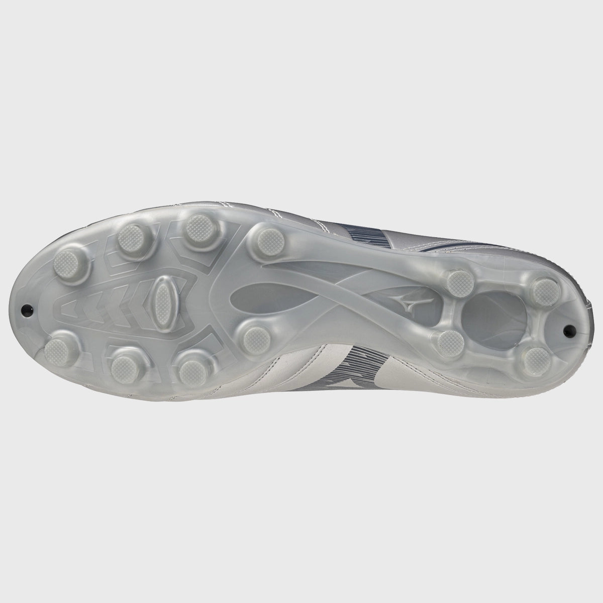 Mizuno Monarcida Neo III Select MD Rugby Boots - Galaxy Silver | Lightweight & Durable Soccer Cleats for Firm Ground | Perfect for Rugby Matches & Training Sessions