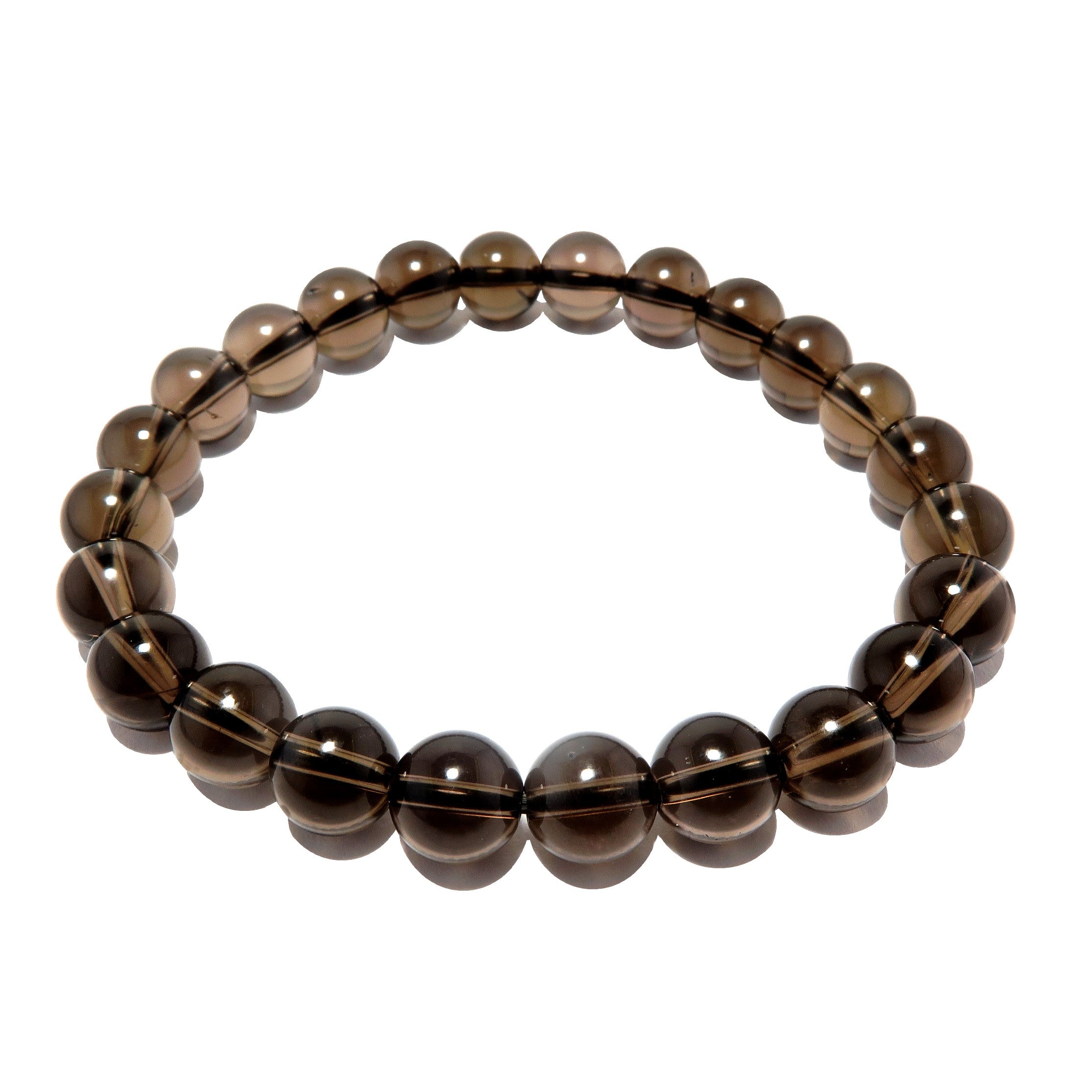 Natural Smoky Quartz Bracelet for Women - Clear Positivity & Energy Boosting Power | Healing Crystal Jewelry for Meditation, Yoga & Spiritual Balance