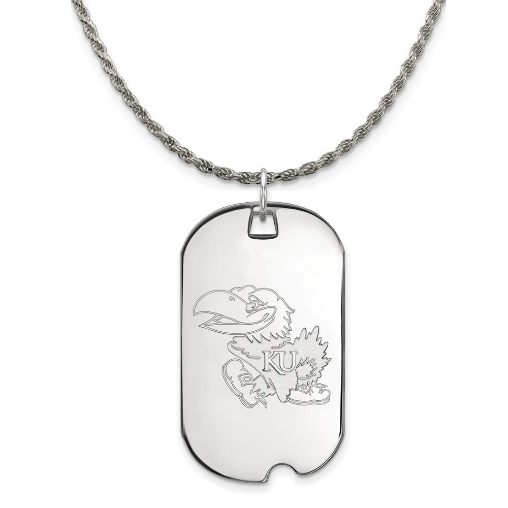 Black Bow Kansas Dog Tag Necklace for Large Dogs - Perfect for Pet Lovers