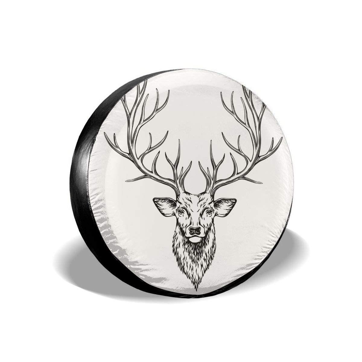 Moslion Evergreen Fir Branches Christmas Tree Tire Cover - Weatherproof Wheel Protector for Jeep, Trailer, RV, SUV (14 Inch) - Perfect for Holiday Road Trips & Festive Vehicle Decor