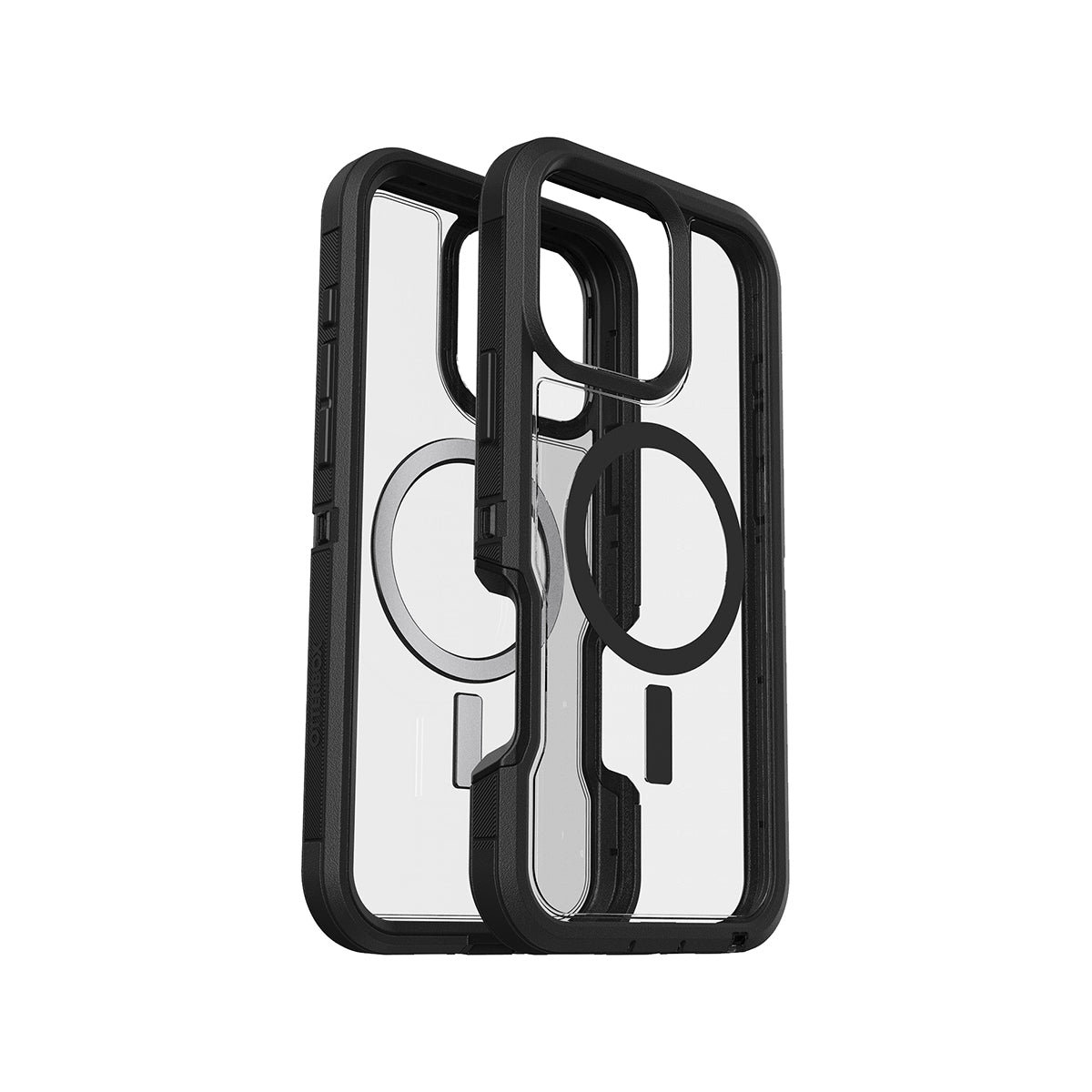 OtterBox Defender XT Clear Protective Case for iPhone 16 Pro Max - Slim Shockproof Cover with Screen Protector (Clear/Black) | Perfect for Outdoor Activities, Work & Travel