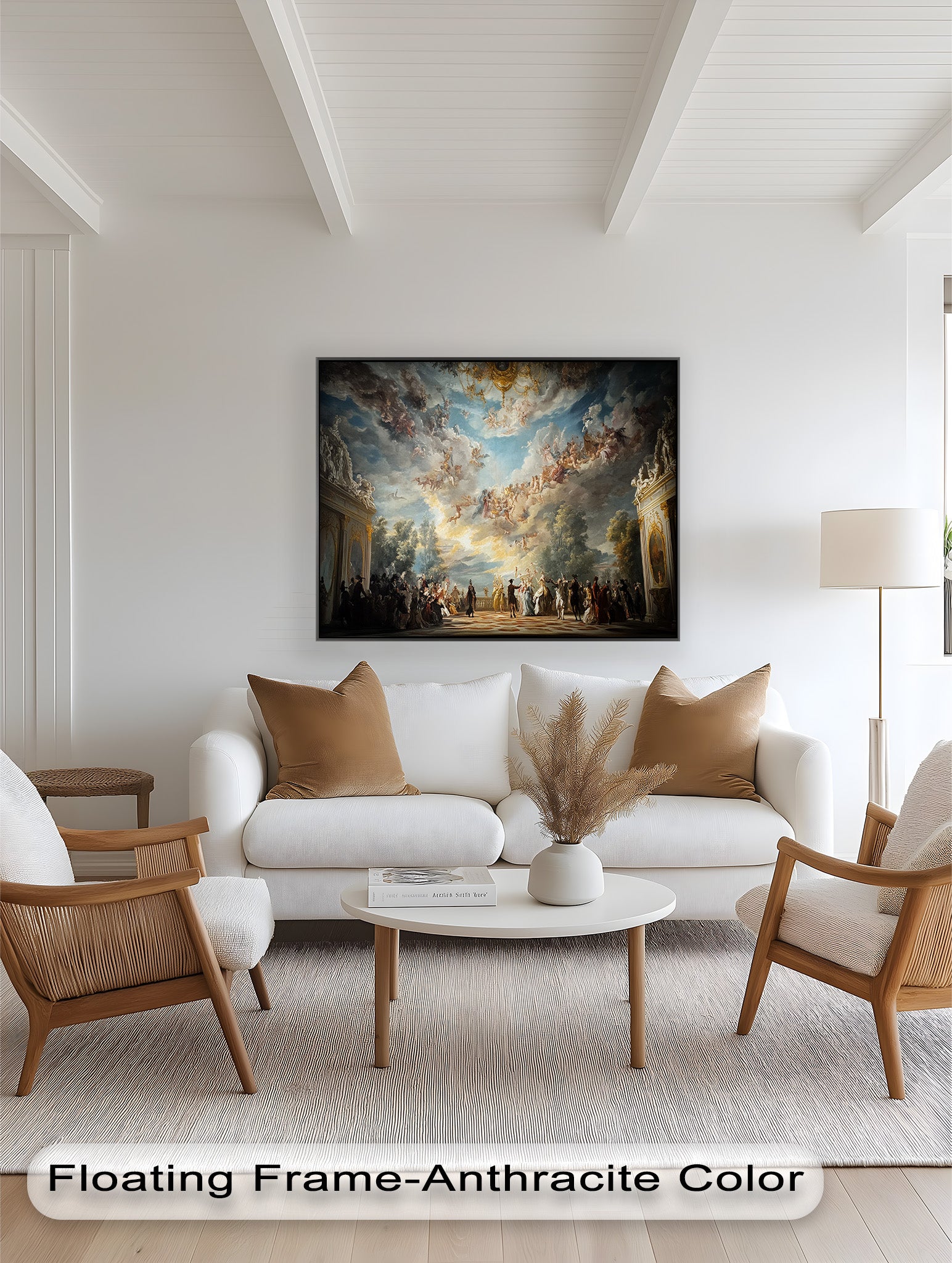 Baroque Heaven - Grand Ballroom Oil Painting | Classic Artwork for Home Decor, Office & Gallery | Perfect for Living Room, Dining Area & Wall Display