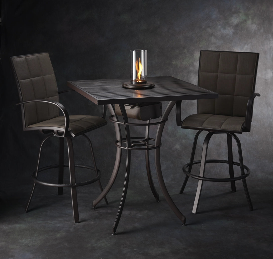 The Outdoor Greatroom Company Intrigue Table Top Outdoor Lantern - Weatherproof LED Lantern for Patio, Garden & Camping - Perfect for Outdoor Dining, Backyard Decor & Nighttime Ambiance