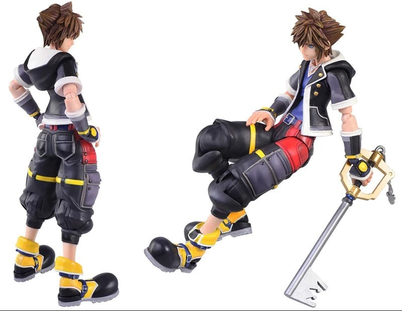 Bring Arts Kingdom Hearts III Sora Second Form Ver. Action Figure - Square Enix Collectible Toy for Gamers & Anime Fans | Perfect for Display, Gaming Room Decor, and Gift Giving