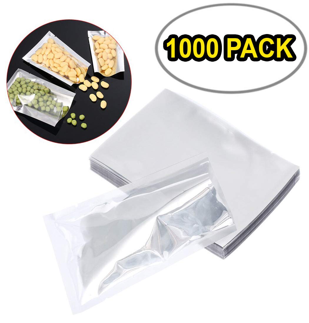 APQ 1000 Pack 6x8 Inch Clear Vacuum Sealer Bags, 3 Mil Thickness | USDA Approved Food Grade Polyethylene Storage Bags | Ideal for Sous Vide, Meal Prep, Freezer Storage & Commercial Food Packaging