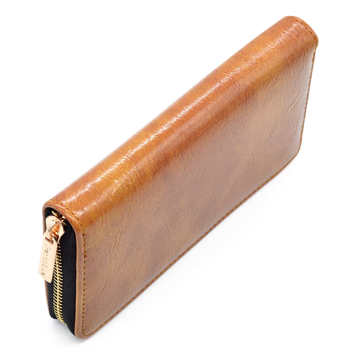 Premium Vegan Leather Zip Around Wallet for Men & Women - RFID Blocking, Slim Bifold Design - Perfect for Travel, Business & Everyday Use