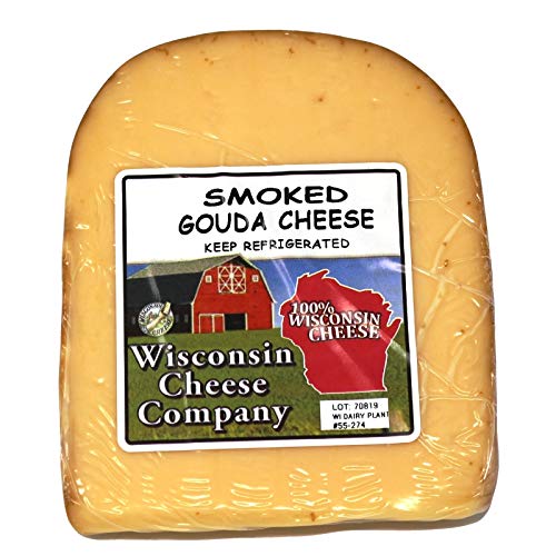 Premium Smoked Gouda Cheese Gift Box - Authentic Wisconsin Cheese Collection with Smoked Gouda, Sausage & Crackers | Perfect for Charcuterie Boards, Holiday Gifts & Cheese Platters | Ideal for Christmas, Easter & Birthday Celebrations | Gourmet Cheese Lover's Delight