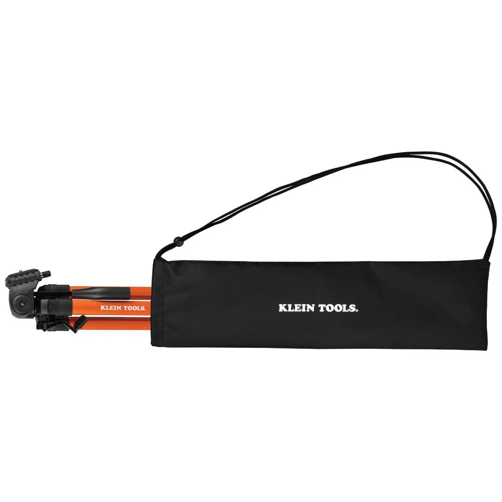 Klein Tools 69345 Flexible Aluminum Tripod with Mount - Lightweight & Adjustable for Laser Levels - Perfect for Construction, Surveying & DIY Projects