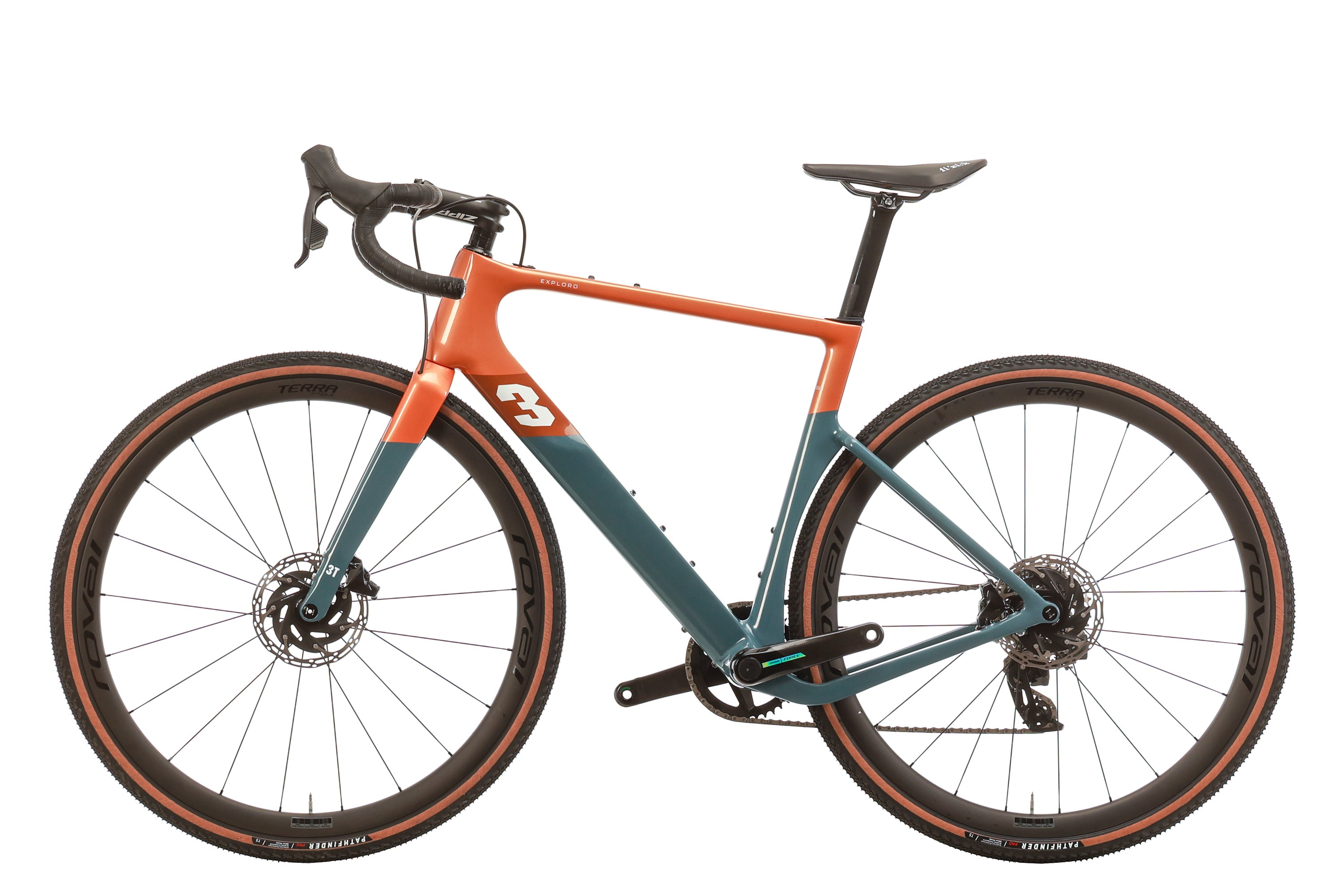 3T Exploro Race Force AXS 1x Gravel Bike 2021 - 54cm Carbon Frame, Wireless Shifting - Perfect for Adventure Racing, Bikepacking & Off-Road Cycling