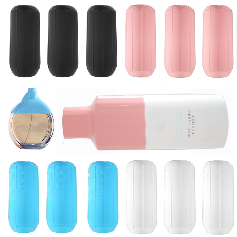 Reusable Silicone Elastic Sleeves for Leak Proof Travel Containers - Kitchen, Toiletries & Ice Box Accessories for Home & Luggage Organization | Perfect for Camping, Road Trips & Air Travel