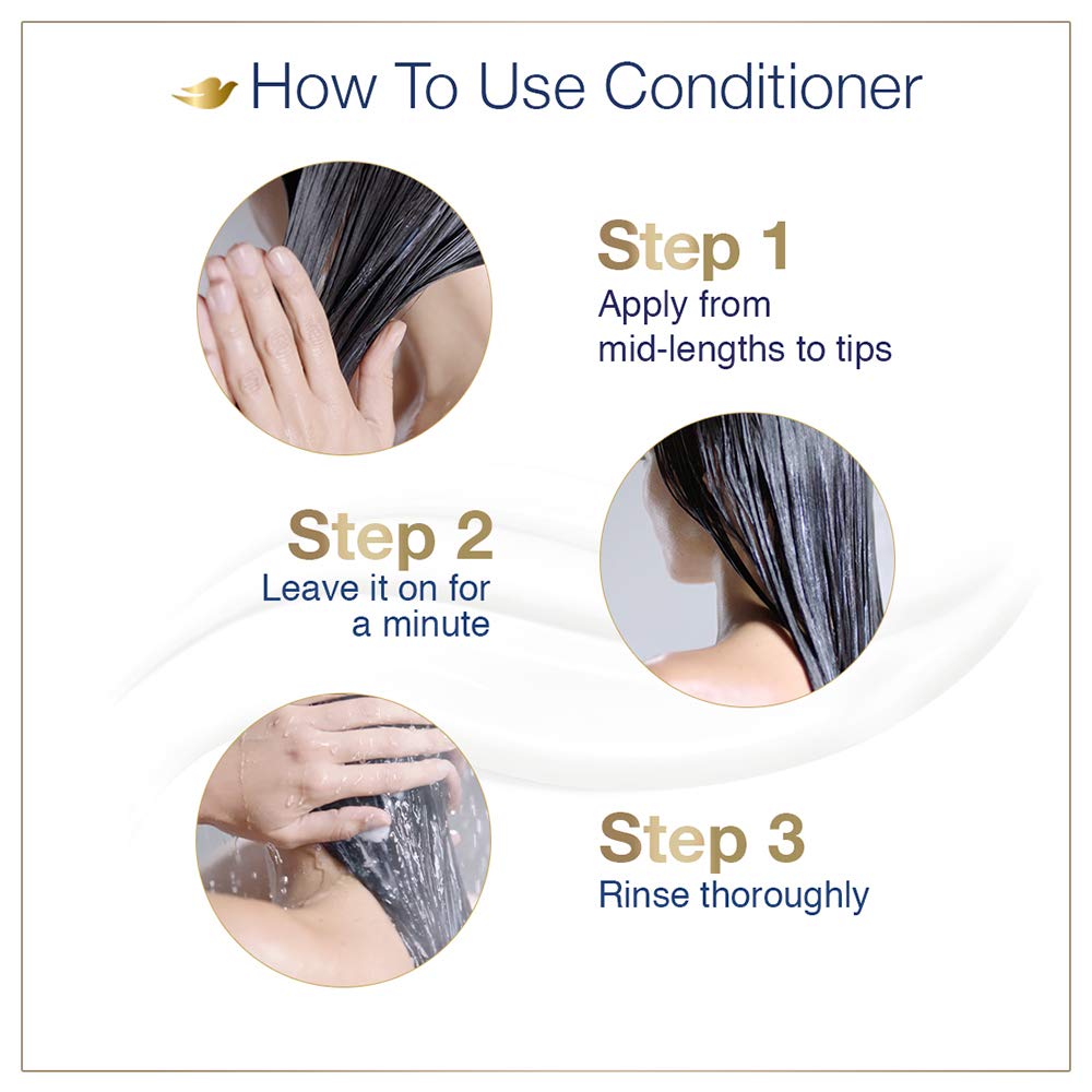 Dove Hair Fall Rescue Conditioner for Weak & Frizzy Hair - Reduces Hair Loss, Strengthens & Protects - Sunflower Extract Formula - 80ml | Daily Hair Care for Damaged & Thinning Hair