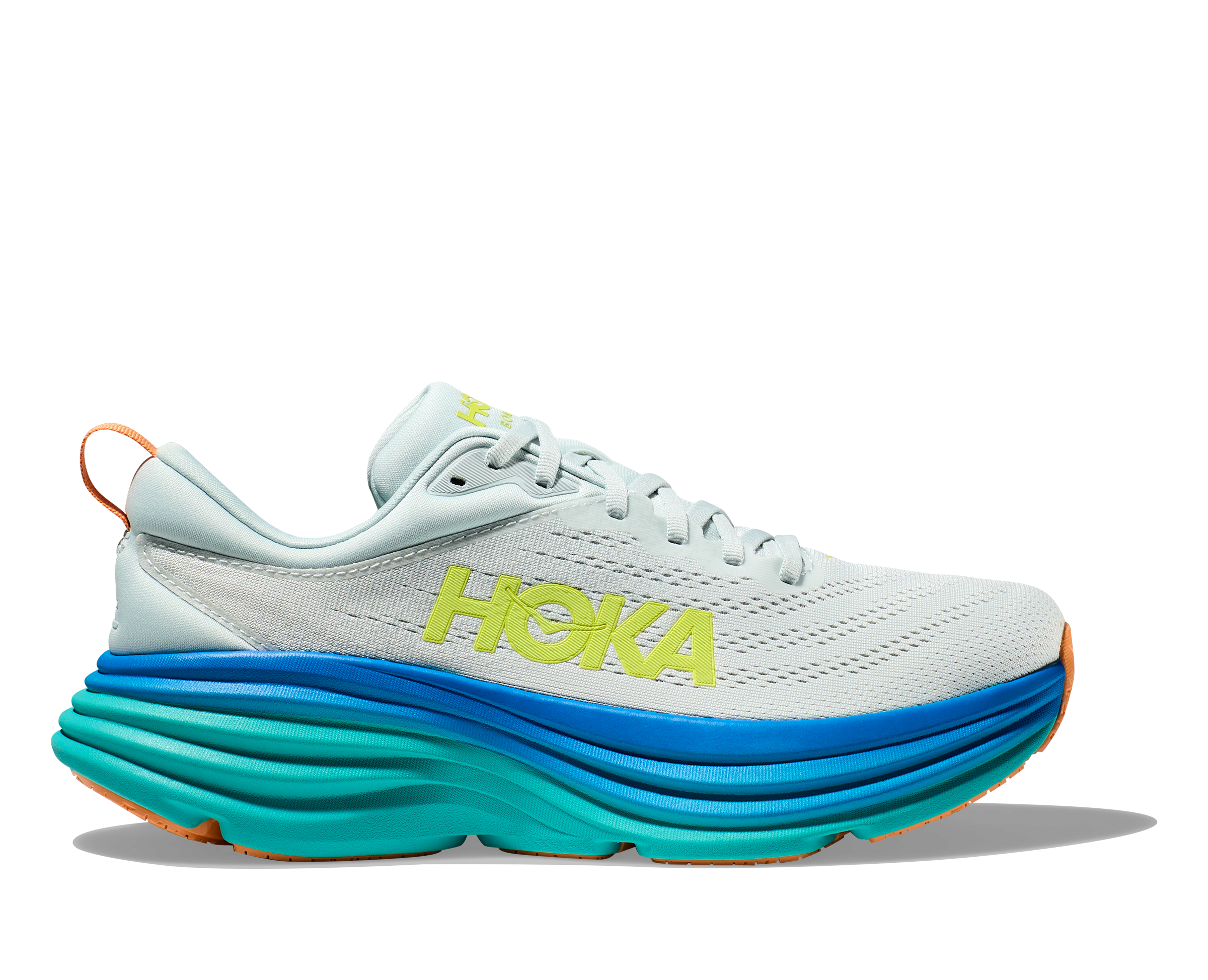 HOKA Bondi 8 Running Shoes for Men - Cushioned Road Running Sneakers with Maximum Comfort for Marathon, Jogging & Daily Wear