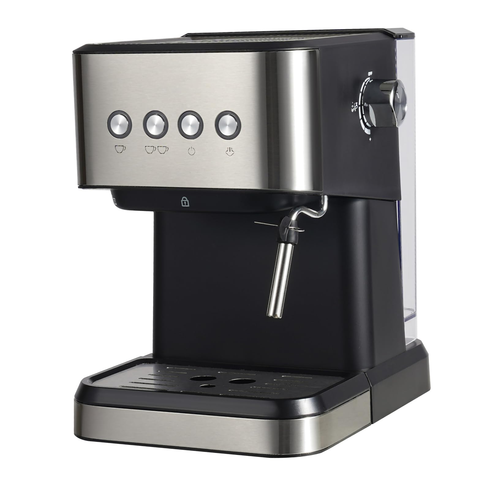 20 Bar Professional Espresso Machine with Steam Wand - Semi-Automatic Coffee Maker for Home & Office - 50oz Removable Water Tank - Perfect for Lattes, Cappuccinos & Espresso Drinks