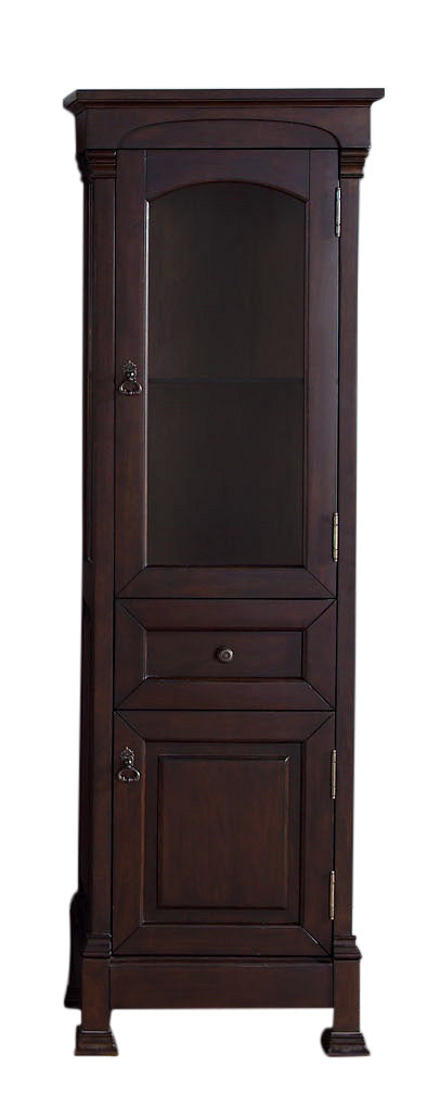 Brookfield Linen Cabinet - Burnished Mahogany Finish | Stylish Storage for Bedroom, Bathroom & Hallway Organization