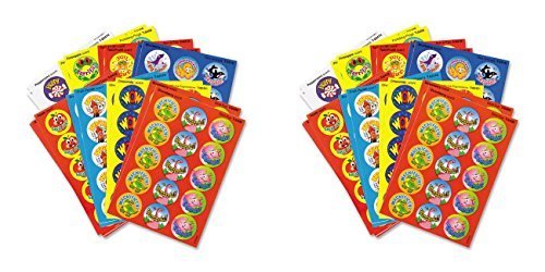 Trend Enterprises Stinky Stickers Variety Praisewords Stickers (TEPT6480) - 2 Packs of Fun Smelly Stickers for Kids, Teachers & Classroom Rewards - Perfect for Scrapbooking, Journals & Positive Reinforcement