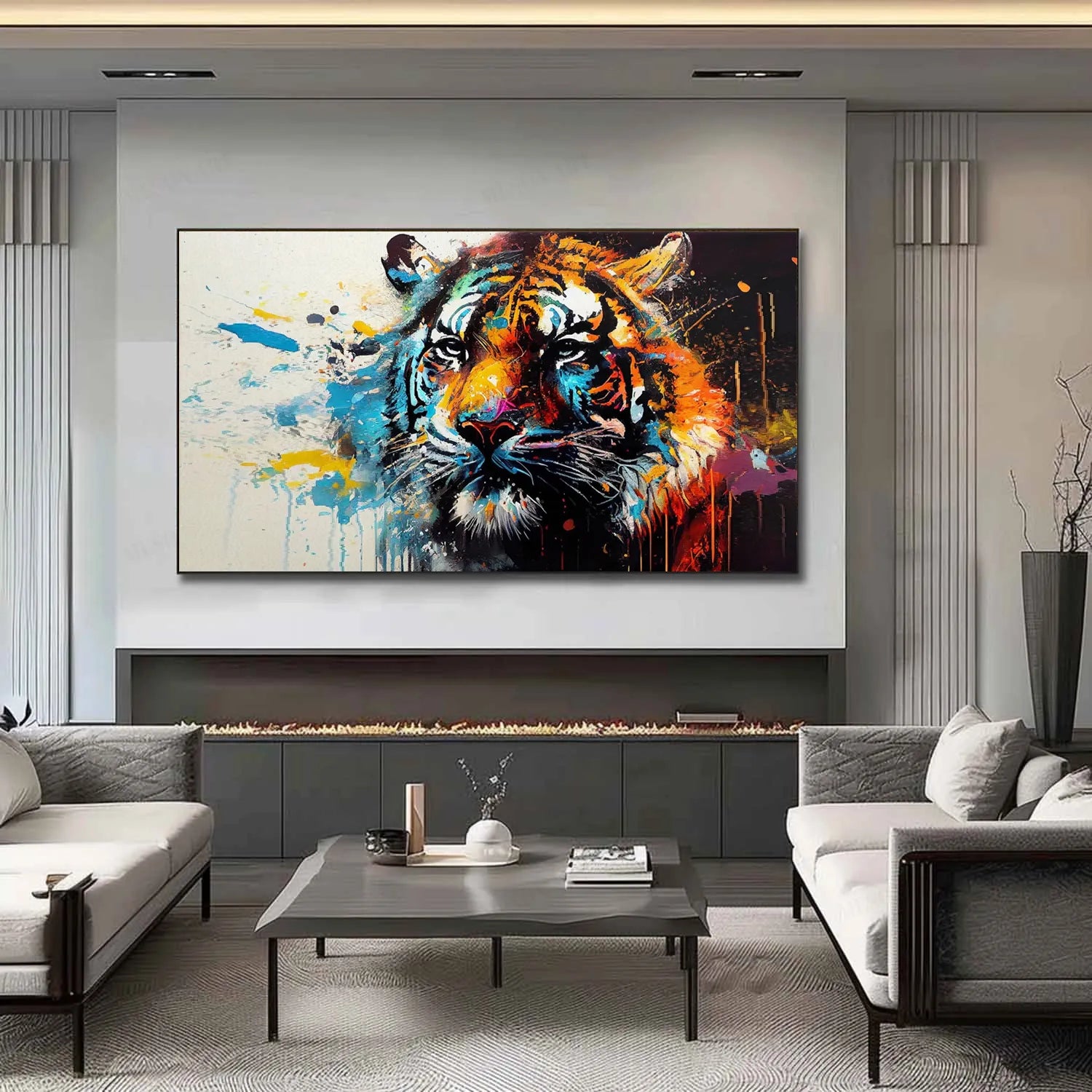 Animal Art Painting #AP085 - Handmade Wildlife Canvas Wall Decor for Living Room, Bedroom & Office