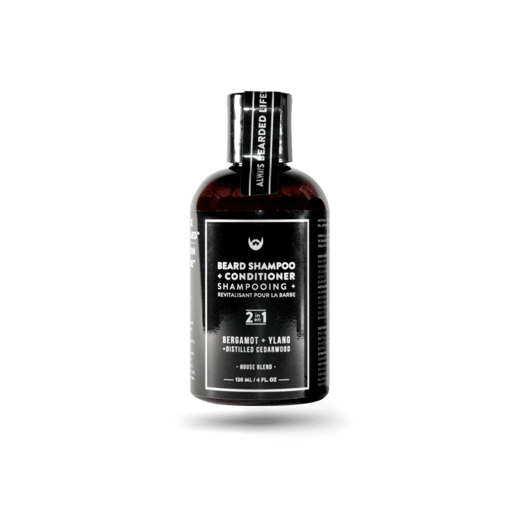 Natural Beard Shampoo & Conditioner Set with Bergamot & Ylang Ylang - Gentle Cleansing & Hydration for Men's Facial Hair Care | Perfect for Daily Grooming & Beard Maintenance