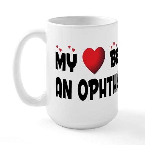 White - Belongs To An Ophthalmologist Large Mug