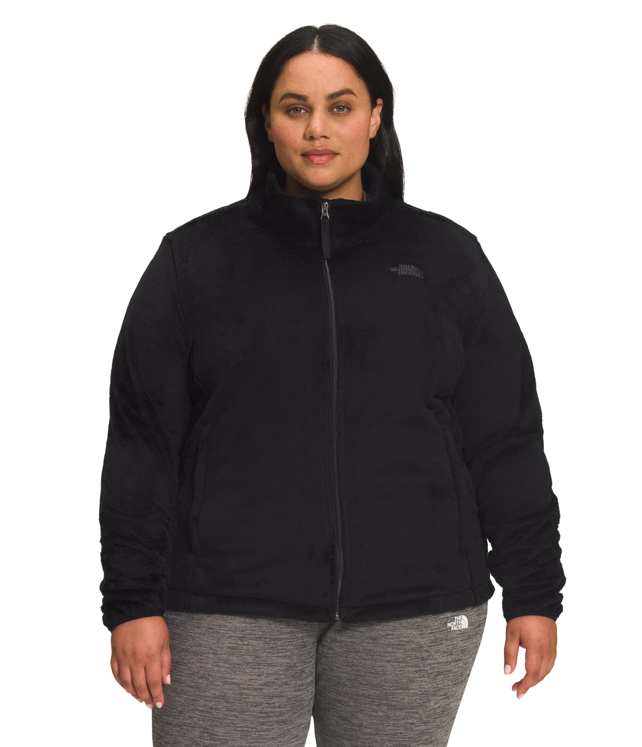 The North Face Women's Osito Full Zip Fleece Jacket - Warm & Cozy Winter Pullover (Standard & Plus Size S-3XL) | TNF Black | Perfect for Hiking, Camping & Outdoor Activities