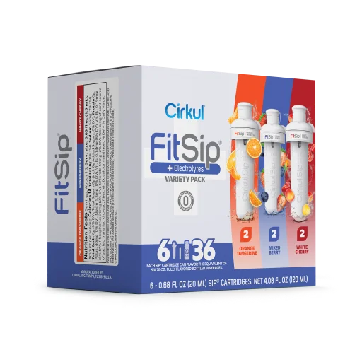 FitSip® 6 Pack Variety Pack - Insulated Stainless Steel Water Bottles with Straw Lid & Carry Handle | Perfect for Gym, Hiking, Travel & Everyday Hydration