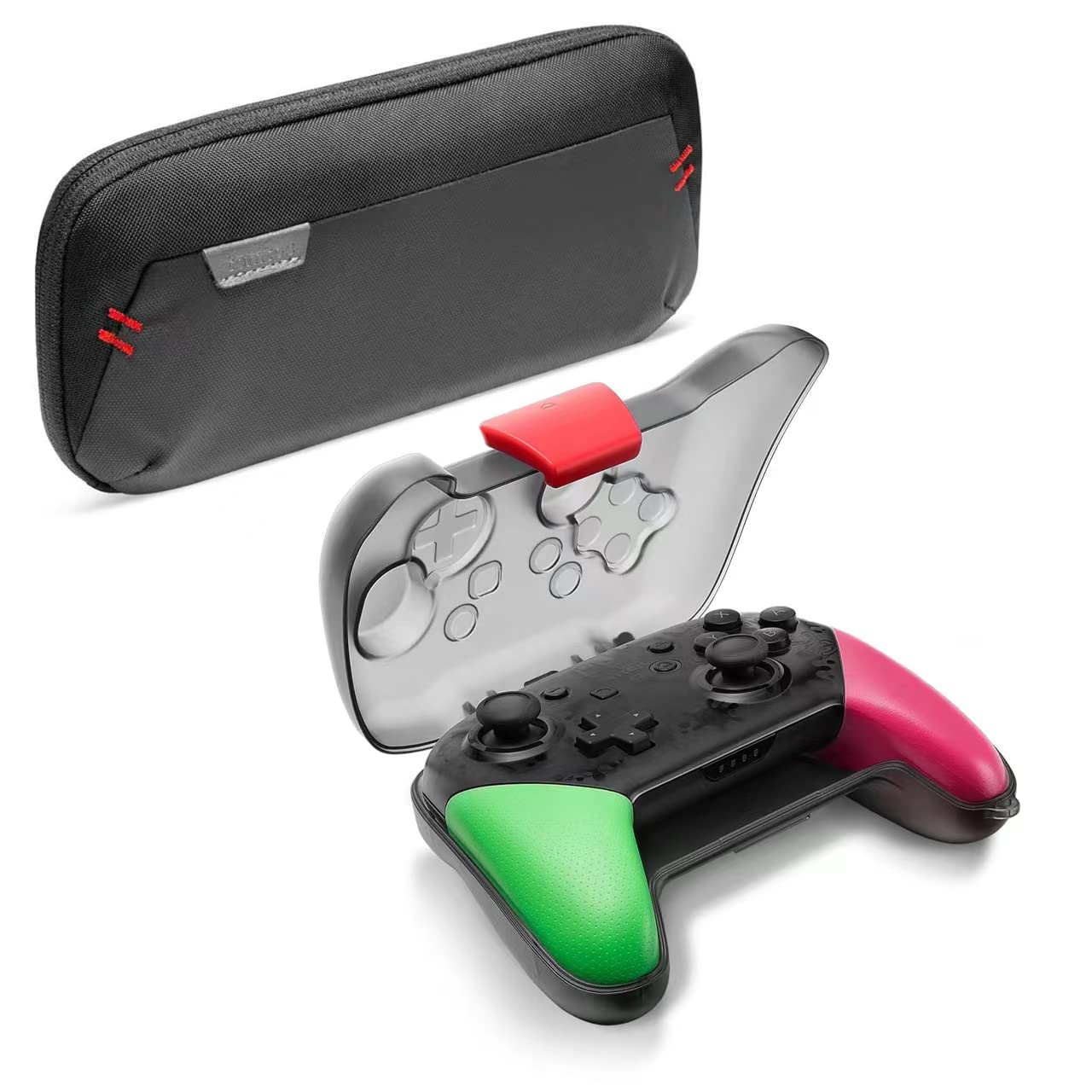 tomtoc Protective Carrying Case for Nintendo Switch OLED Model, Original Switch & Switch Lite - Durable Travel Case with Storage for Switch Pro Controller | Perfect for Gaming On-The-Go & Console Protection
