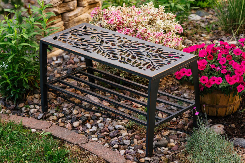 Flora Backless Bench - Modern Wooden Garden Bench for Outdoor Patio, Deck, and Backyard Decor | Perfect for Relaxing, Lounging, and Enhancing Outdoor Spaces