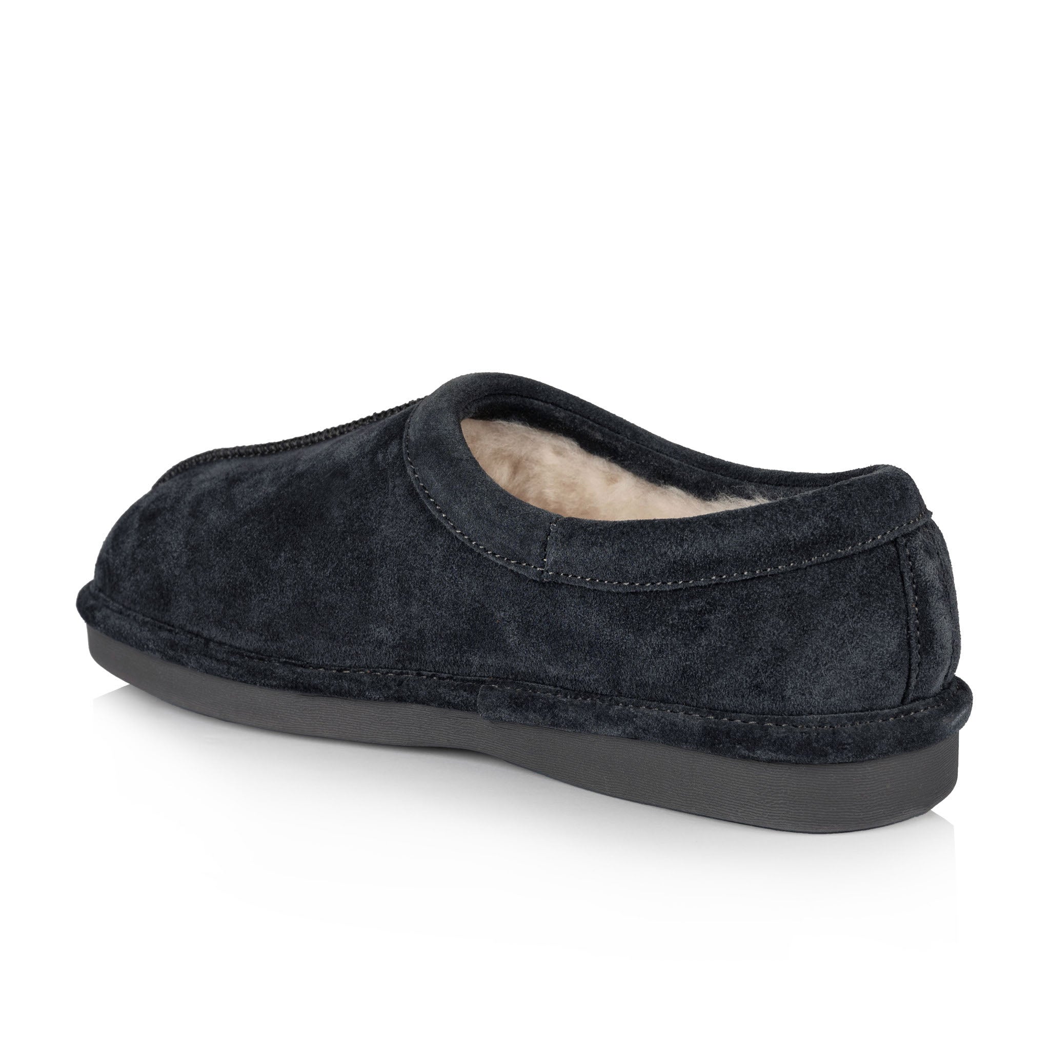 Thomas Men's Slippers - Soft Indoor/Outdoor House Shoes with Memory Foam - Comfortable Non-Slip Sole for Home, Lounge & Backyard (Charcoal)