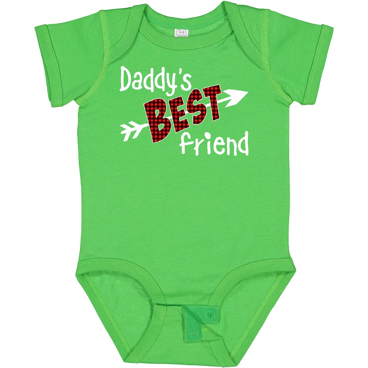 Inktastic Daddy's Best Friend - Arrow & Plaid Letters Baby Bodysuit | Cute Outfit for Newborns, Family Photos, and Special Occasions