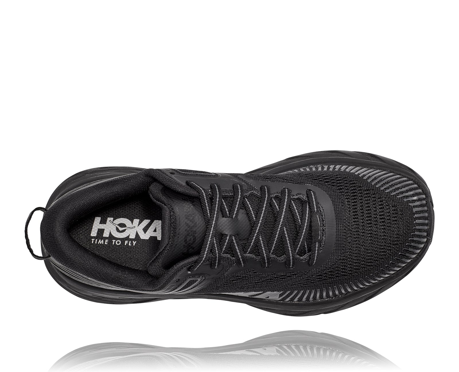 HOKA ONE ONE Women's Bondi 7 WIDE Running Shoes - BBLC Black/Black - Cushioned Comfort for Long Distance Running & Walking