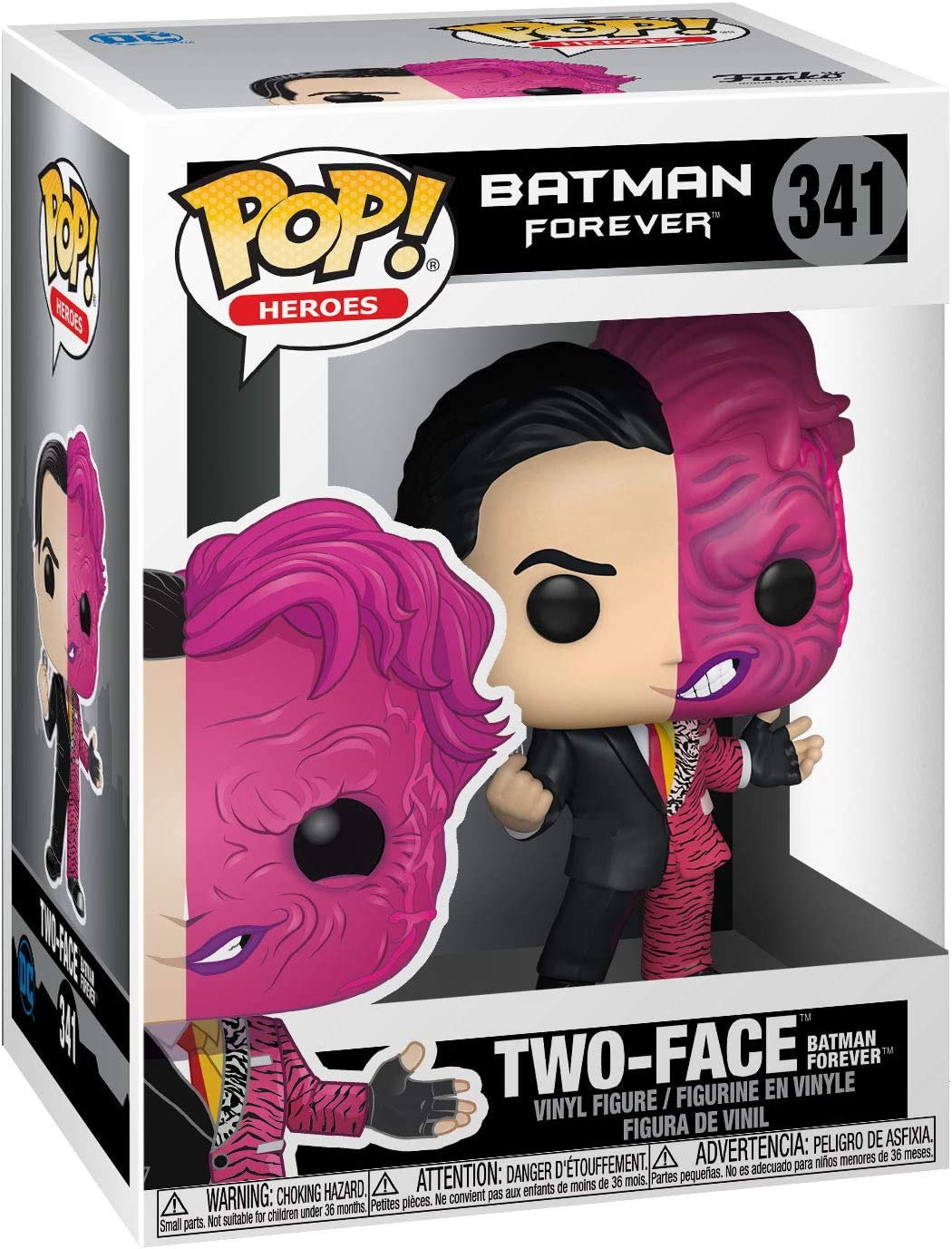 Batman Forever Two Face #341 Action Figure - Collectible DC Comics Superhero Toy for Fans & Collectors - Perfect for Display, Gifts & Comic Conventions