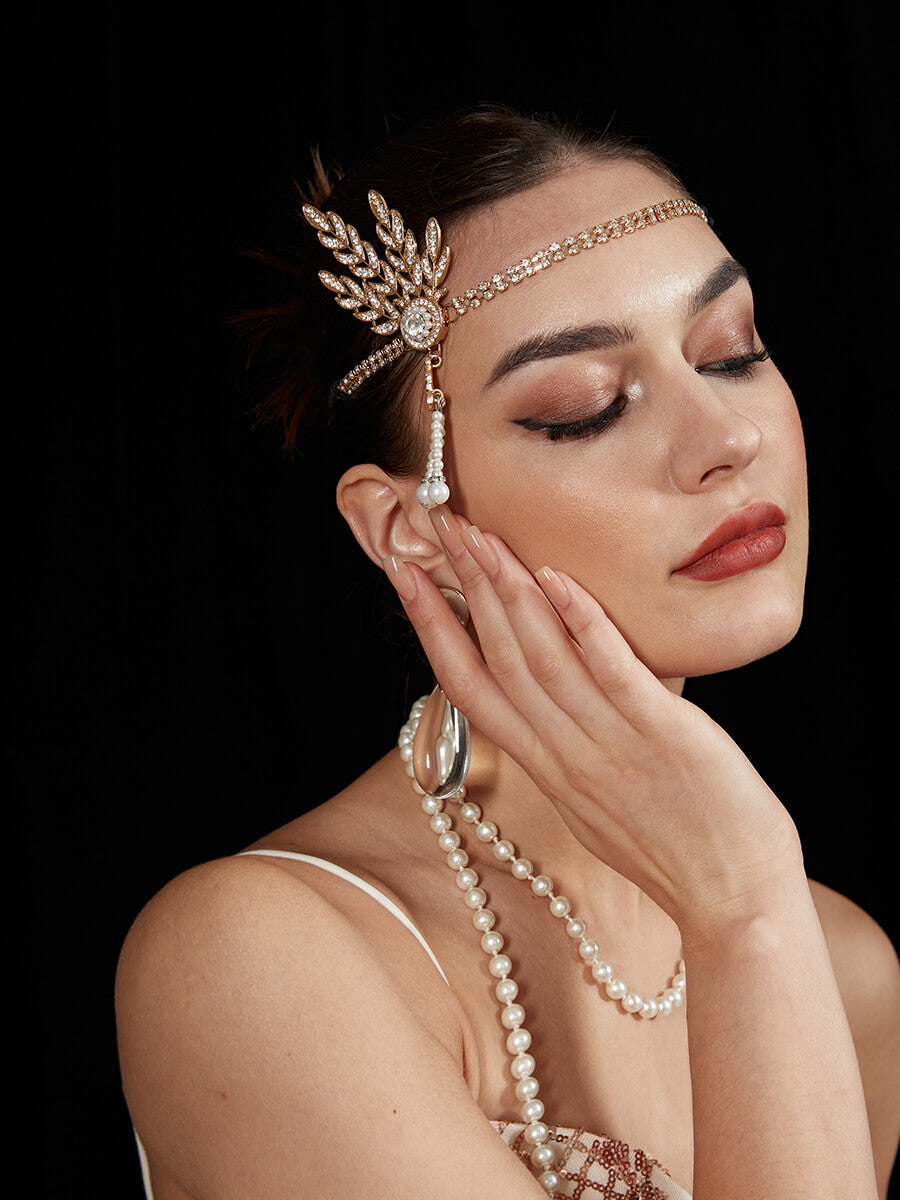 Black Gatsby Party Accessories 5-Piece Set - Vintage 1920s Themed Decorations for Great Gatsby Parties, Weddings & Roaring 20s Events