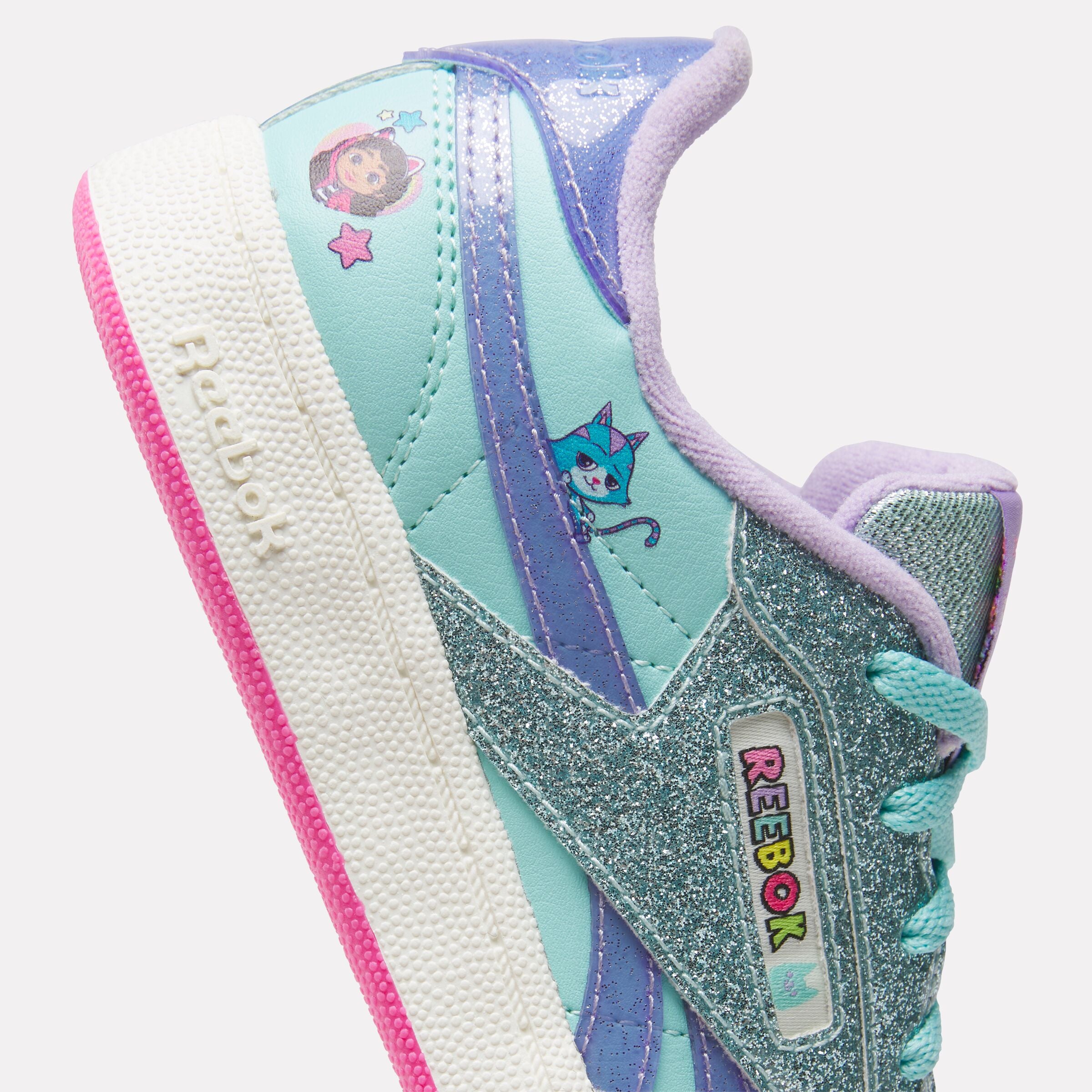 Reebok x Gabby's Dollhouse Club C Revenge Sneakers for Kids - Lightweight & Comfortable Toddler Shoes for Playtime, School & Everyday Wear