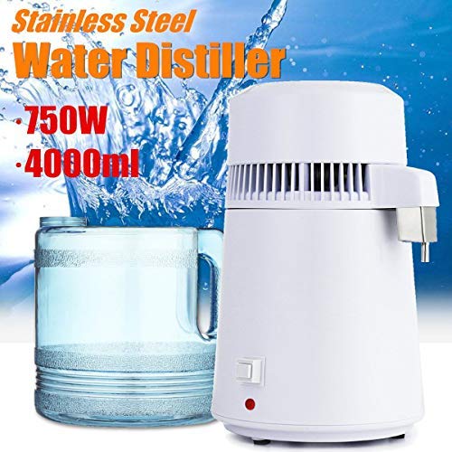 4L Stainless Steel Electric Water Distiller Machine - Pure Distilled Water Purifier for Home, Lab, and Emergency Use | BPA-Free & High Efficiency