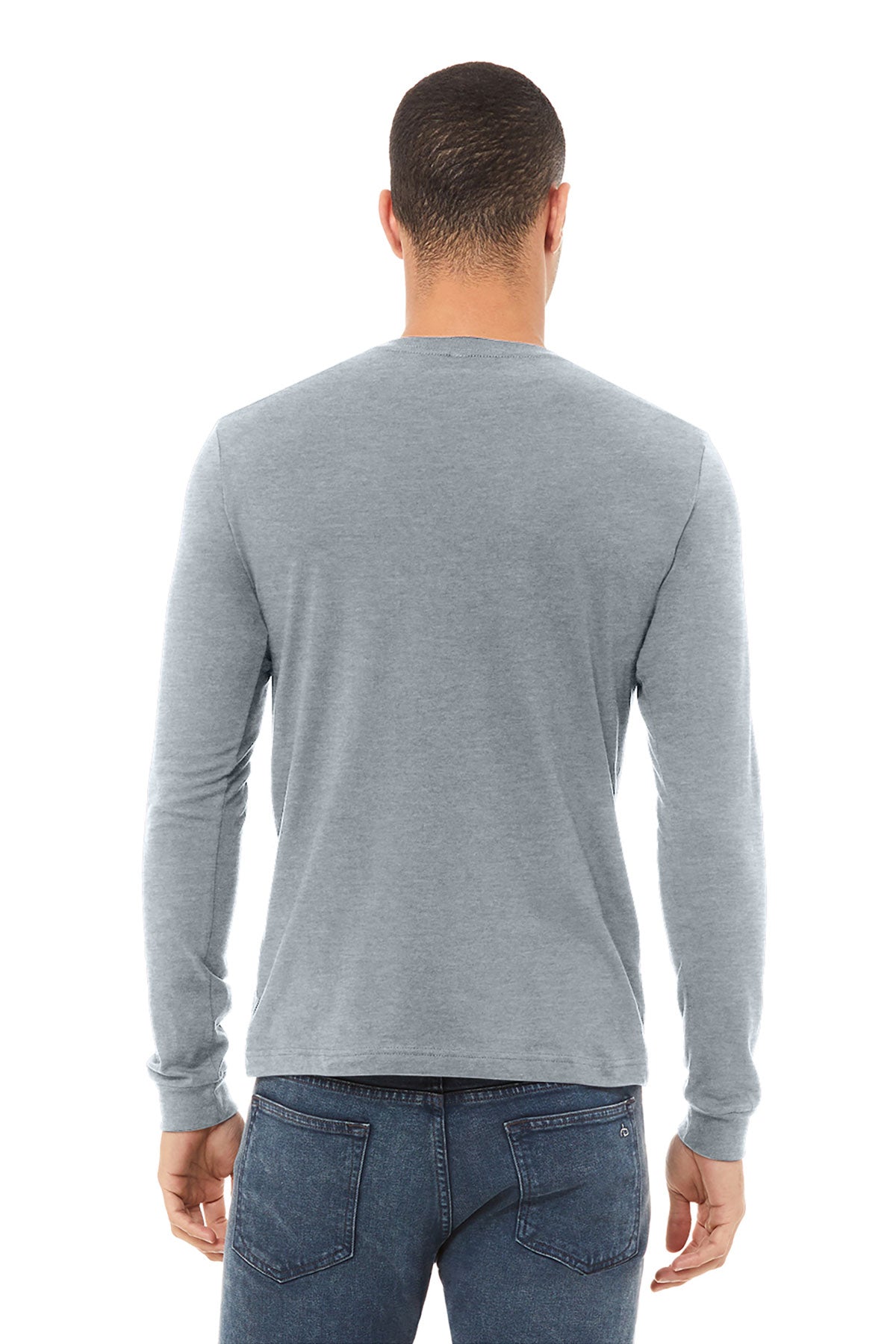 Bella Canvas Unisex Heather Long Sleeve T-Shirt | Soft Athletic Heather Cotton Tee for Men & Women | Perfect for Gym, Casual Wear & Layering