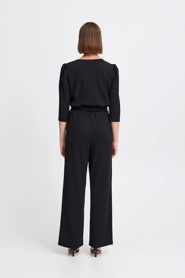 Stylish Black Abby Jumpsuit for Women - Trendy One-Piece Romper for Casual Outings, Parties & Summer Vacations